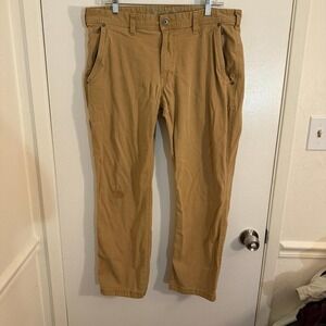 Eddie Bauer Men's Tan Beige Canvas Utility Pants 36x30